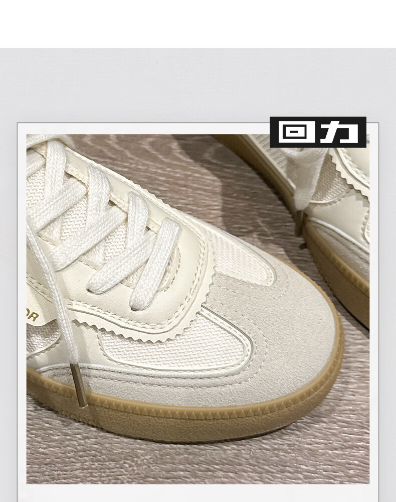 Warrior Women's Shoes 2026 New Summer Classic Retro Sneakers Comfortable Breathable Casual Shoes Beige Green Size 35 4