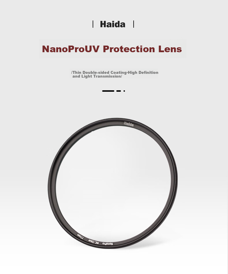 Haida NanoPro UV Filter, 86mm Lens Filter, Nano Double-Sided Multi-Layer Coating, Protective Filter, Waterproof And Stain-Resistant, Suitable for Canon, Sony, Fuji And Other Mirrorless And DSLR Camera Lenses 1