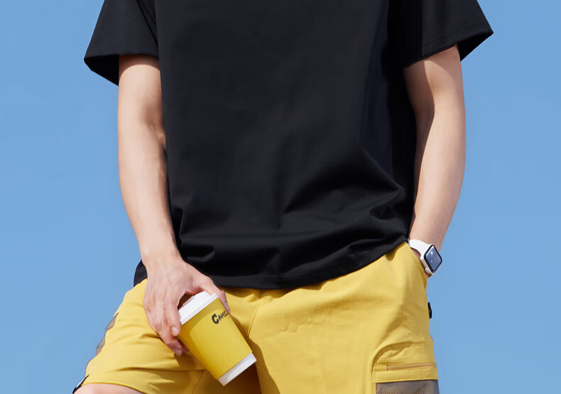 MiiOW Men's Vest 100% Cotton 3 Anti-Black Technology Spring Autumn Short Sleeve Solid Color Cooling Base Shirt 2