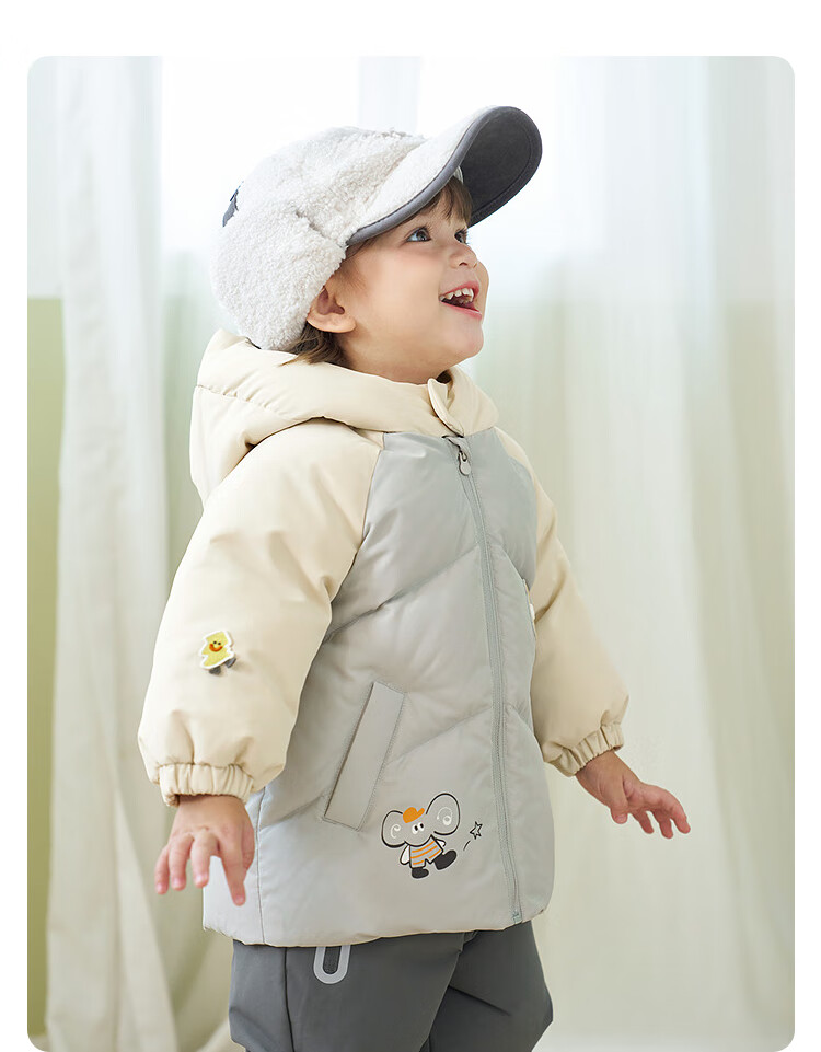 BALABALA Children's down Jacket, Girls' Winter Thickened Coat, Warm Baby Outerwear, Nordic Style Baby Girl 16