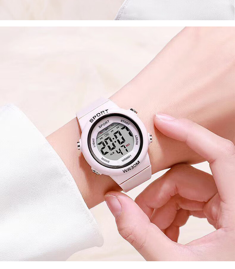 YAJIA Digital Watch Waterproof Multifunctional Sports Student Watch for Kids Teens Fashion Ins Style 16