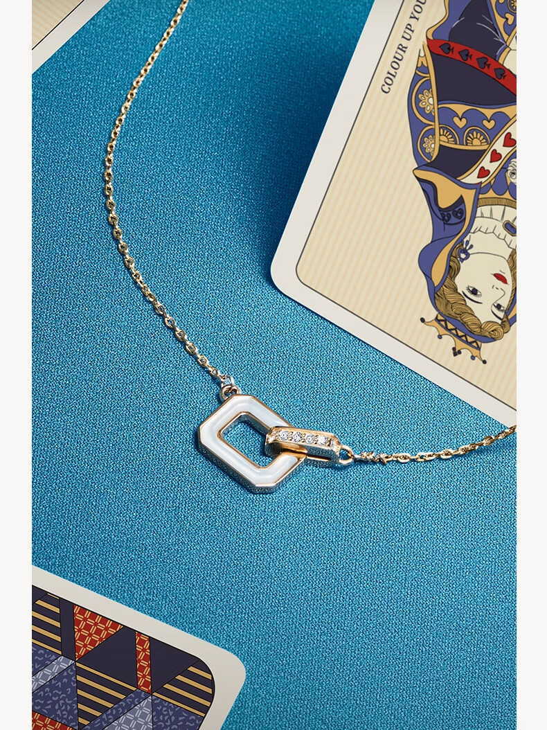 LOLA ROSE Queen Series Blue Sandstone Necklace, Birthday And Holiday Gift for Girlfriend, Mid-Autumn Festival Present 4
