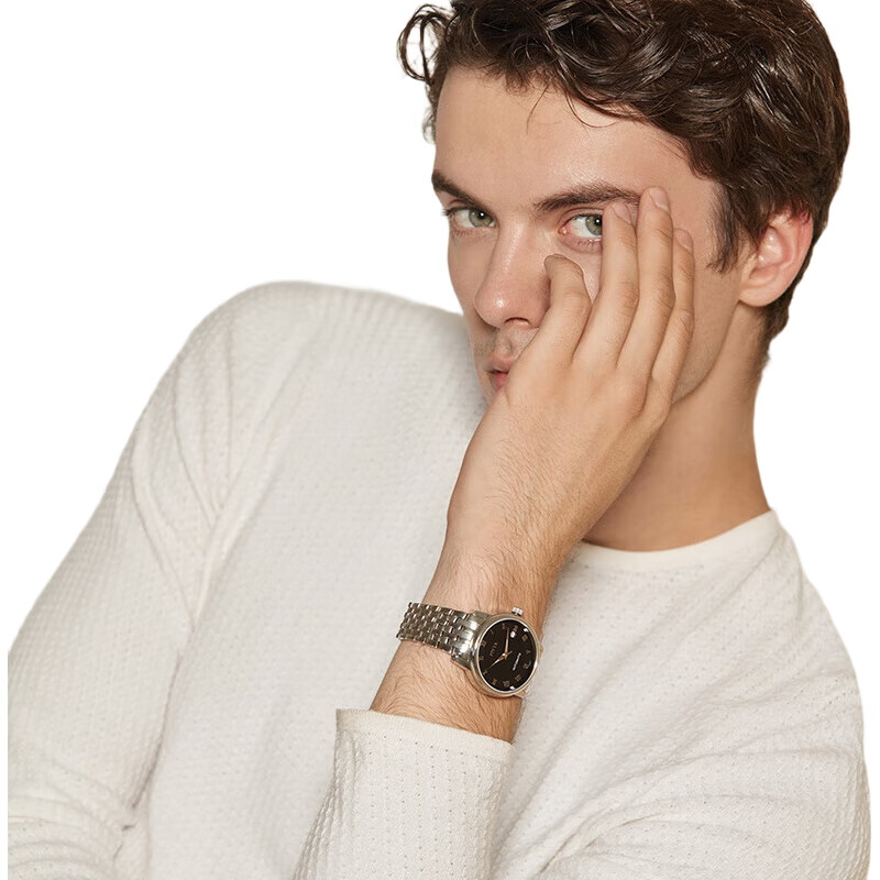 FIYTA Classic Series Automatic Mechanical Roman Numeral Dial Steel Strap Men's Wristwatch, Qixi Festival Gift