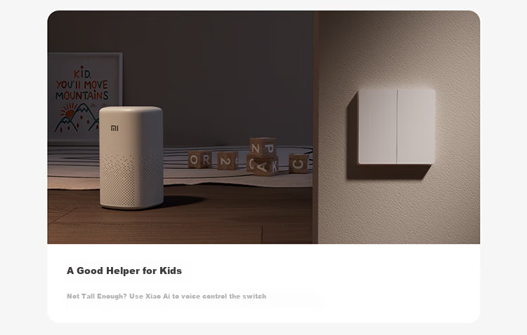 MI Smart Switch (Triple) Integrates with Mijia, Ultra-Long Lifespan, Switch Panel, Requires Gateway 13