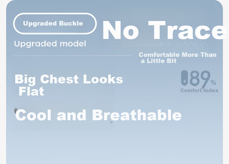 Livex Chest Binder Bra for Women, Large Bust Minimizer, Ultra Flat Seamless Anti-Shock Vest, Chest Shaper, Les Cool T-Shirt, Small Underwear with Buttons 2