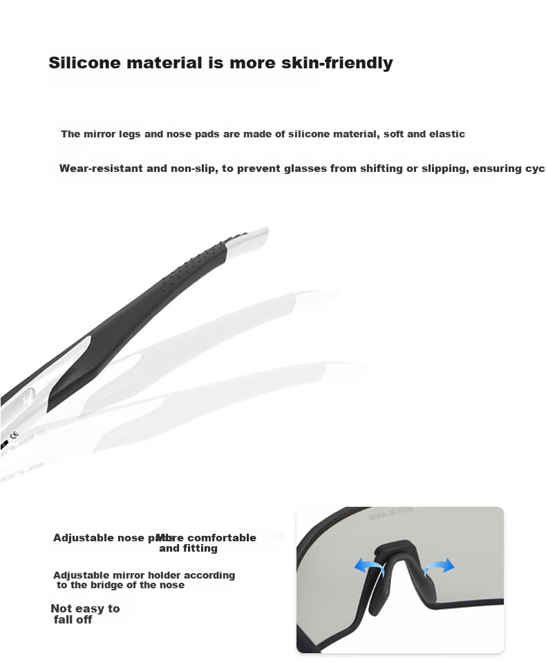 GUB Cycling Glasses, Anti-Glare, Photochromic, Day And Night Use, for Men And Women, Eye Protection, Road Bike, Myopia, Windproof, Sandproof 9