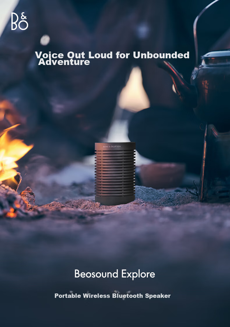 B&O Beosound Explore Wireless Bluetooth Speaker, Portable B&O Audio Mini Waterproof Sports Personal Speaker, Misty Gray, Holiday Gift [Gong Jun Endorsement] 3