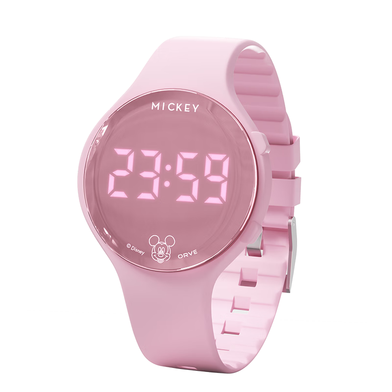 Disney Mickey Student Watch Children's Sports Silent Alarm Electronic Watch for Boys and Girls Middle School Dormitory Exam Use