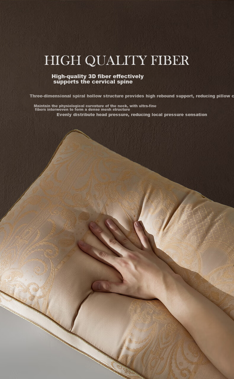 LUOLAI Home Textiles Goose Down Pillow, Imported from Poland, 95% White Goose Down, Antibacterial Hotel Seven-Star Pillow Core - Medium Size 6