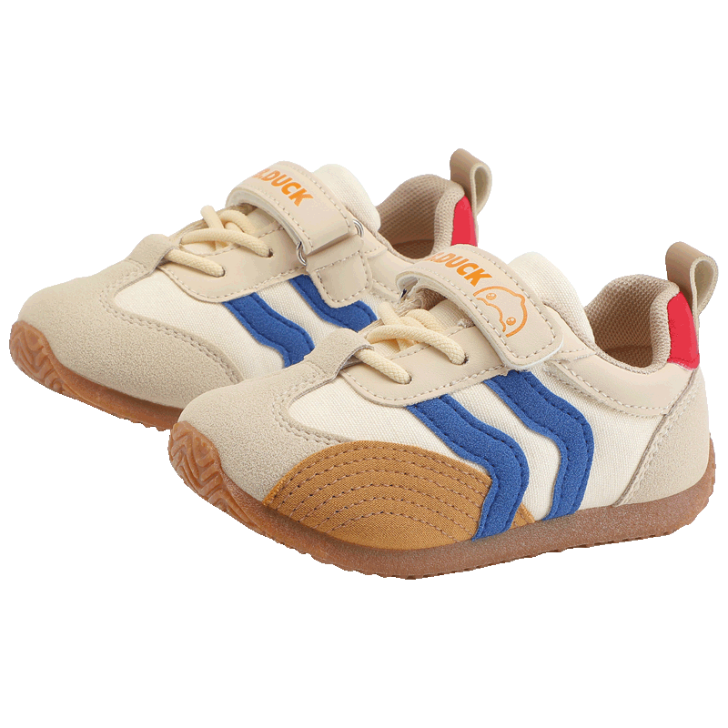 B.Duck Little Yellow Duck Kids Toddler Shoes Boys Girls Sports Shoes Baby Fashion Trainer 6949 Khaki Brown Size 29