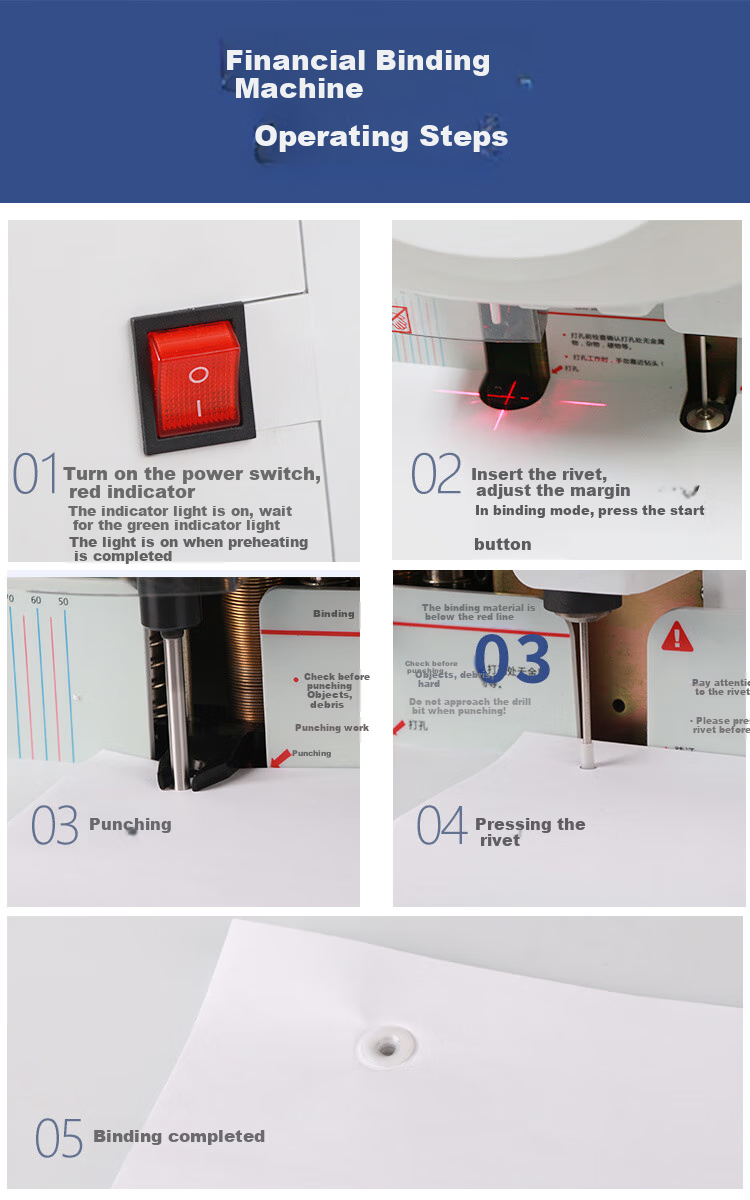 AURORA AURORA 6.0mm Document Binding Machine Plastic And Nylon Tubes Hot Melt Rivets Suitable for Models AB-520/AB508/AB508L/508S MG-60 15