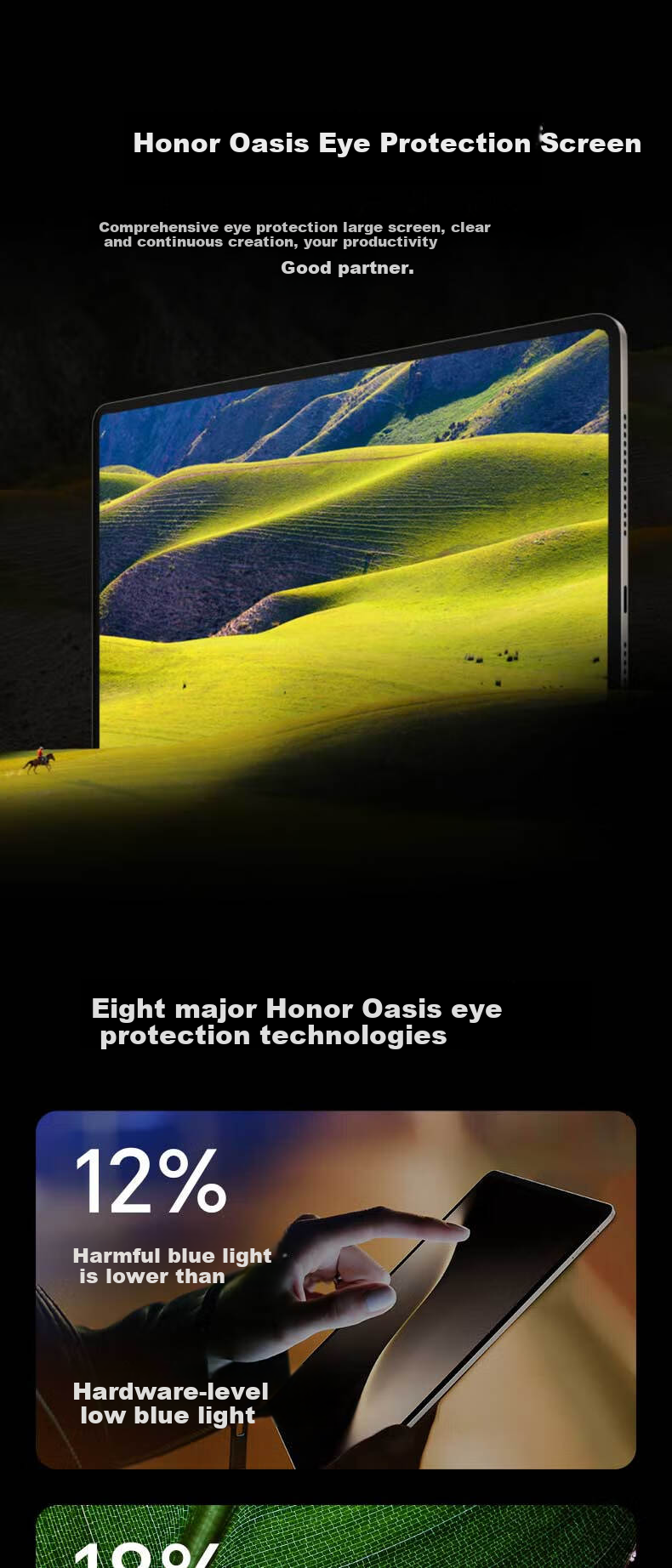 HONOR MagicPad 3 Tablet, 13.3-Inch Screen, 165Hz Ultra-High Refresh Rate Eye-Protection Display, 12450mAh Qinghai Lake Battery, 12GB+256GB, Moonlight White 4