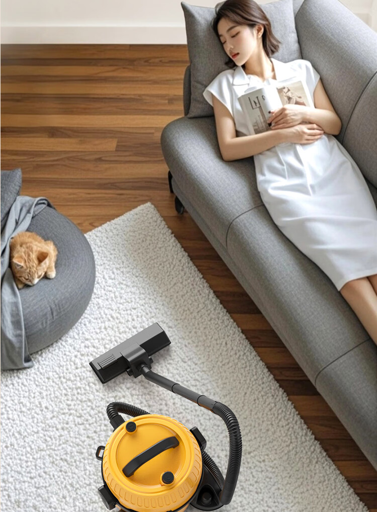 Royalstar Ultra Little Yellow Bee Household Pet Vacuum Cleaner High Suction Noise Reduction Renovation Grout Cleaning 2500W Powerful Cat Hair Vacuum 18L 2