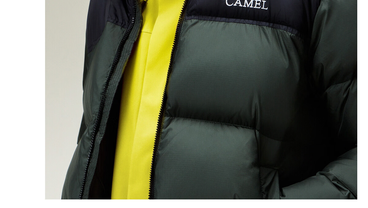CAMEL Huoyanshan 2.0 down Jacket for Men, Winter New Style, Thickened Warm Puffer Coat, Short Outerwear M13CR07066E 12