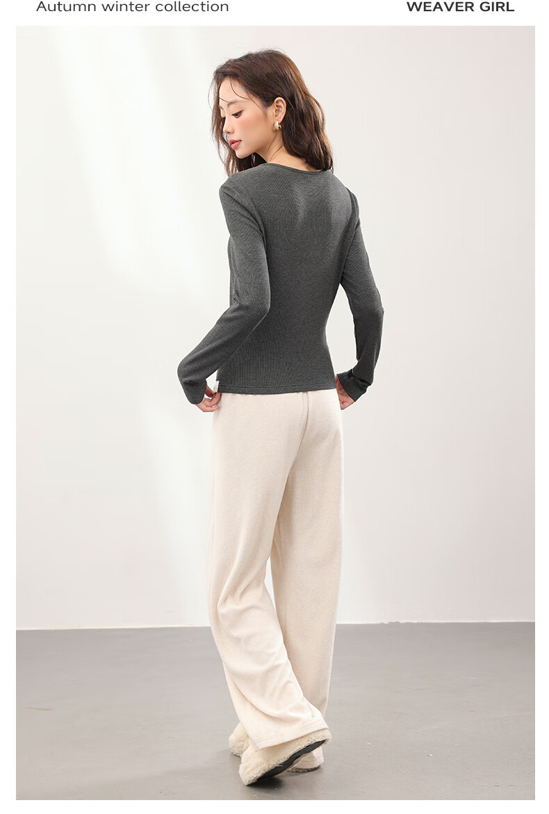 MJ STYLE Colorblock Layered Look Long Sleeve T-Shirt Women 2026 Spring Autumn New Korean Slim Fit Shoulder Base Shirt 4