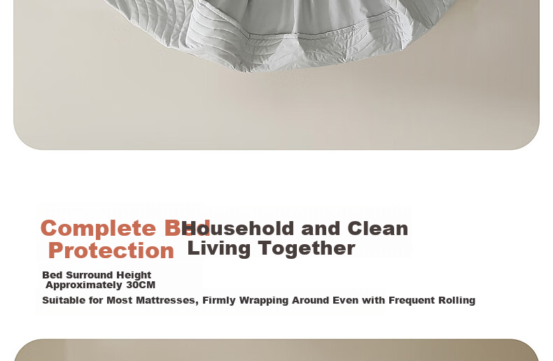 Bailisi Shuixing Jiafang Brand Fitted Sheet Pad, 10% Soybean Fitted Sheet, Antibacterial, Dirt-Proof, Waterproof, for Family Double Bed 18