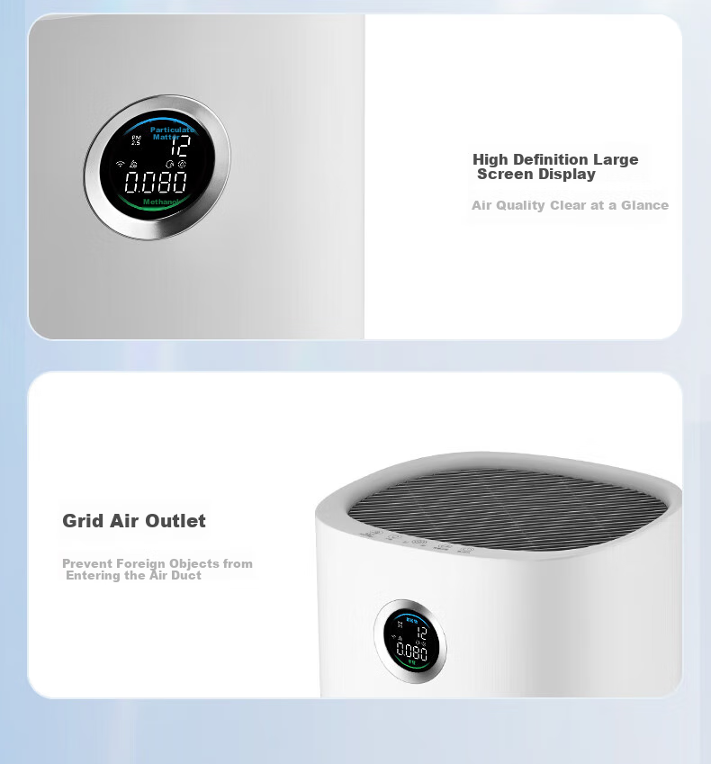 Midea [Mother And Baby Medical Dual Certification] Formaldehyde Digital Air Purifier for Rhinitis, Home Use, Removes Smoke Odors, Allergens, Air Purification Machine Forest Home RX600P 11