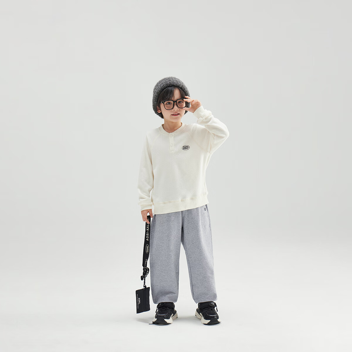 Chenchenma [Free Travel] Children's Autumn Elastic Sweatpants, Adjustable Waistband, Casual Boys' Trousers