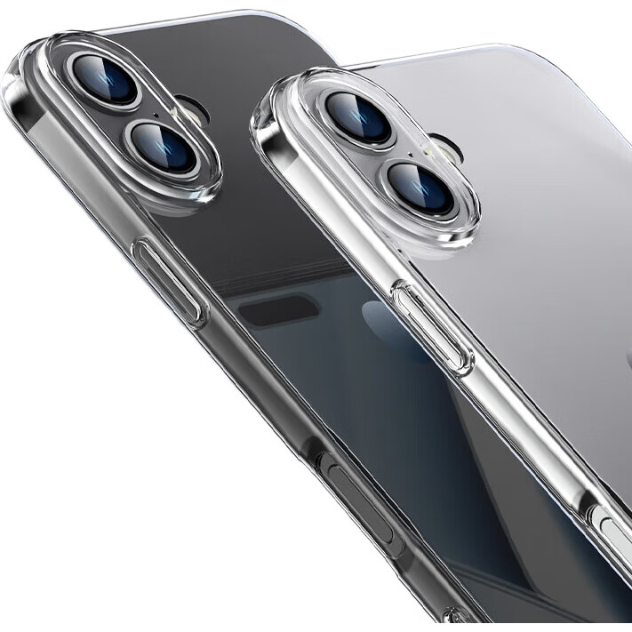 Чехол ESCAPE для Apple iPhone 16, прозрачный, ультратонкий, противоударный, из мягкого ТПУ, простой и стильный дизайн для мужчин и женщин, полностью прозрачный