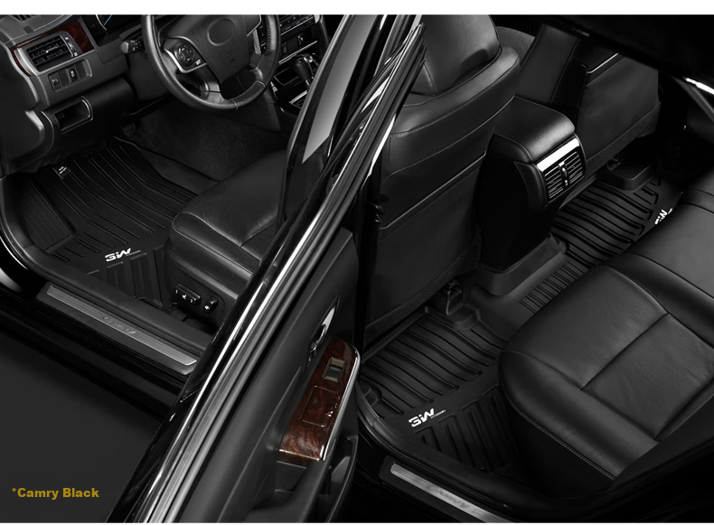 3W Suitable for Toyota Hybrid Gasoline Version New Camry, Specialized TPE Car Floor Mats + Carpet Surface Double-Layer Customized [2018-2022 Models] 9