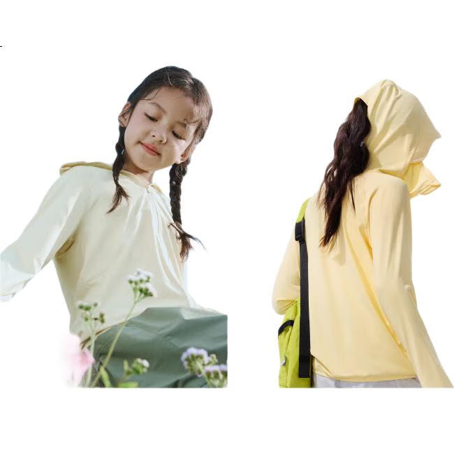 Beneunder Children's UV Protection Breathable Sun Protection Clothing AS984, Frost Milk White, Size 120