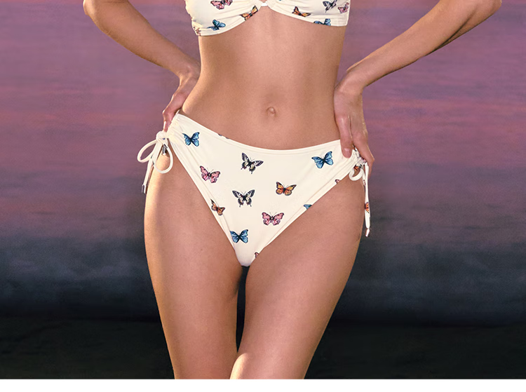 Atlanticbeach 2025 New Popular Sexy Two-Piece Swimsuit for Women, 25 New Butterfly Print Beach Vacation Bikini Swimwear 2