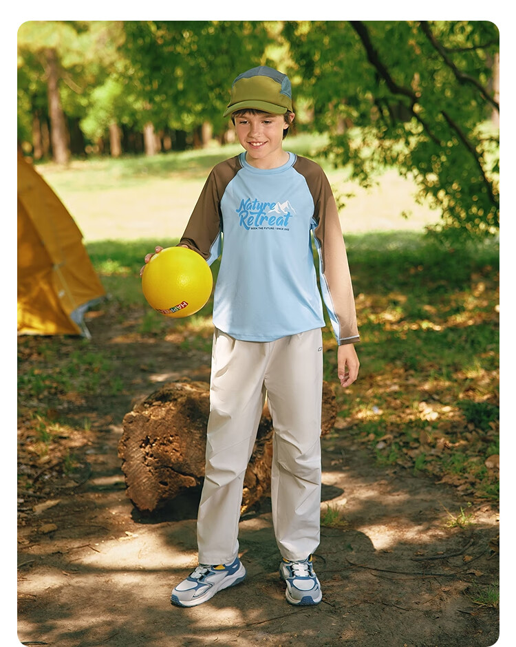 BALABALA Children's Loose-Fitting Pants for Boys And Girls, Autumn Water-Repellent Carrot Pants 208325108204 6