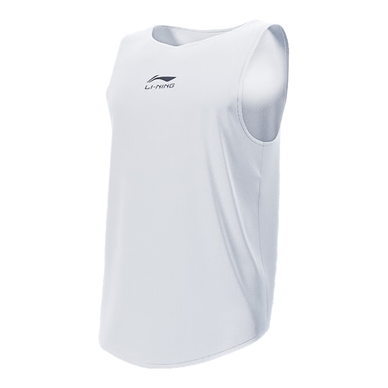 LI-NING Sleeveless Sports Running Quick-Dry Vest for Men and Women Yoga Fitness Breathable Cool White L
