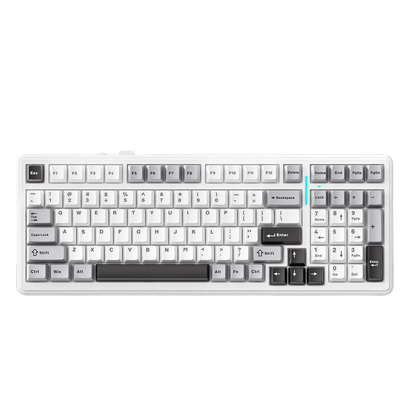 AULA F99 Custom Mechanical Keyboard with Gasket Structure, Full-Key Hot-Swappable, Wired Bluetooth Wireless Tri-Mode Connection, for Office, E-Sports Gaming F99 Dark Kingdom - Dynamic Switches