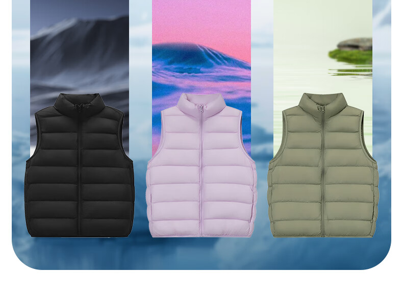 YAYA Kids Down Vest Short Lightweight Jacket Boys Girls Autumn Winter School Uniform Magic Vest GM 11