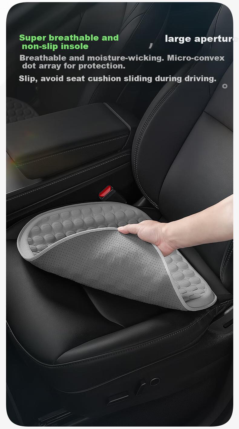CICIDO Car Seat Cushion, Summer Automotive Seat Cooling Gel Pad, Ventilated And Breathable, All-Season Universal, for BMW, Audi, Tesla 14