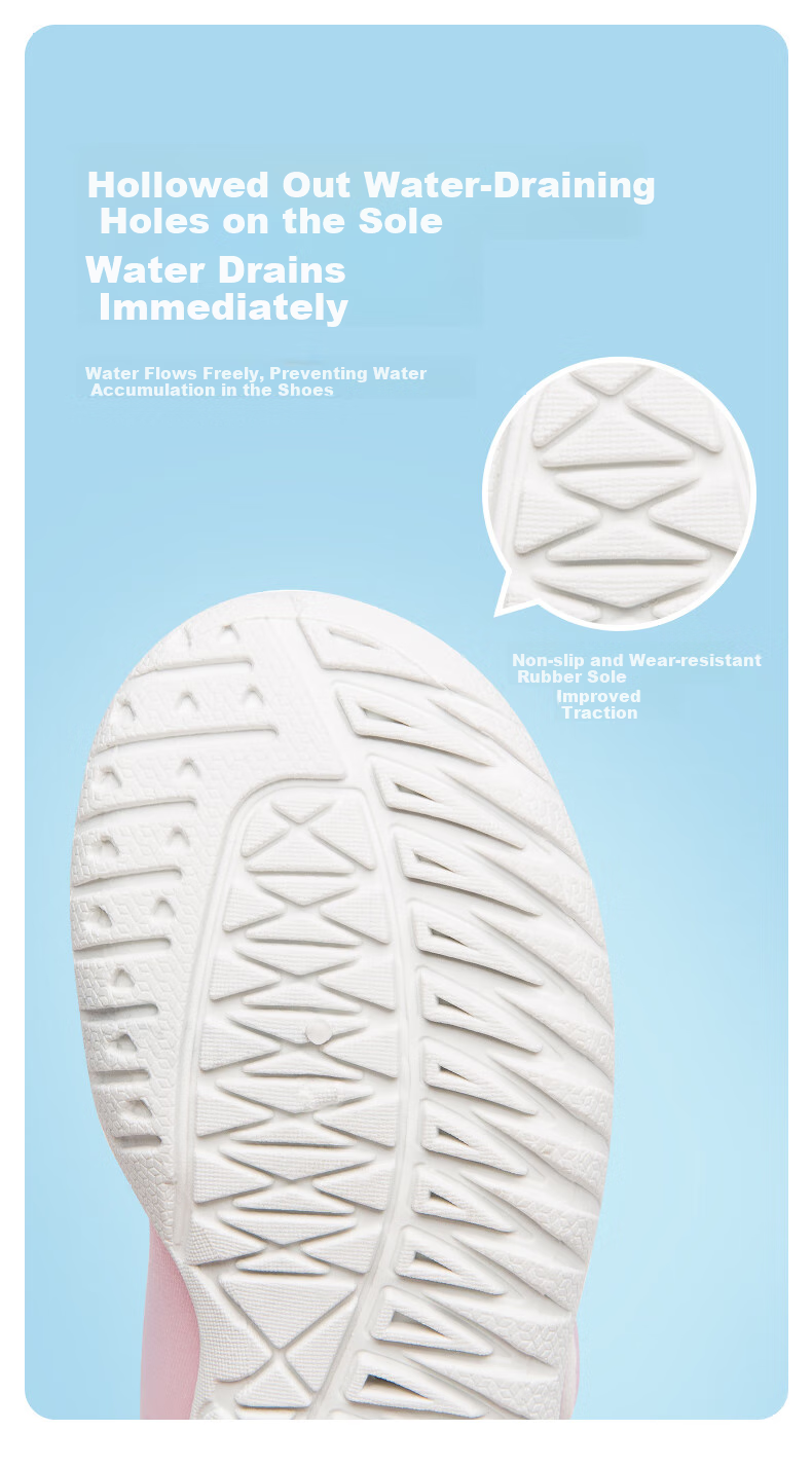 B.Duck Children's Beach Shoes, Boys And Girls Swimming Shoes, Non-Slip Breathable Anti-Puncture Outdoor Stream Tracing Shoes 6