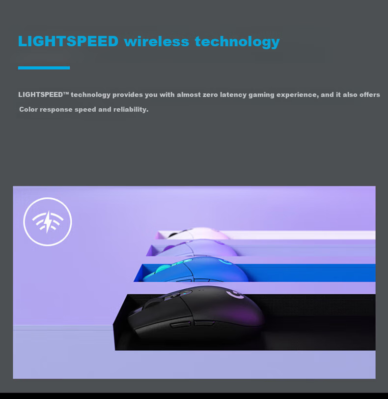 G G304 LIGHTSPEED Wireless Gaming Mouse, Lightweight Compact Mouse, Customizable Macro Programming, Blue Esports Gift Box 2