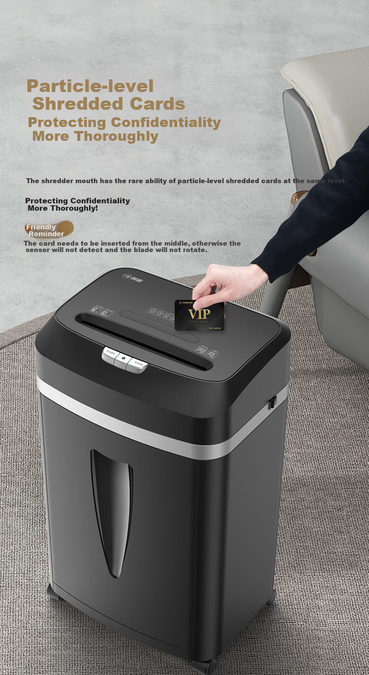 Kemi Paper Shredder, Continuous Shreds for 60 Minutes, Office-Specific Large Commercial Shredder for Business And Home Use, Document Shredder, 2*10mm, 20L, C838T 7