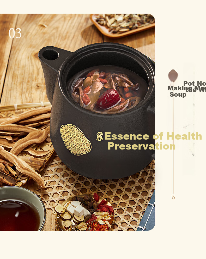 TONZE Herbal Medicine Pot, 4L Detachable Large Capacity Decoction Pot, Automatic Ceramic Health Pot for Home Use, Intelligent Medicinal Soup Cooker BJHD23A40FAW 13