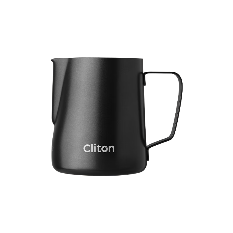CLITON Coffee Latte Art Pitcher Stainless Steel 304 Milk Frothing Jug with Spout and Measurement Marks