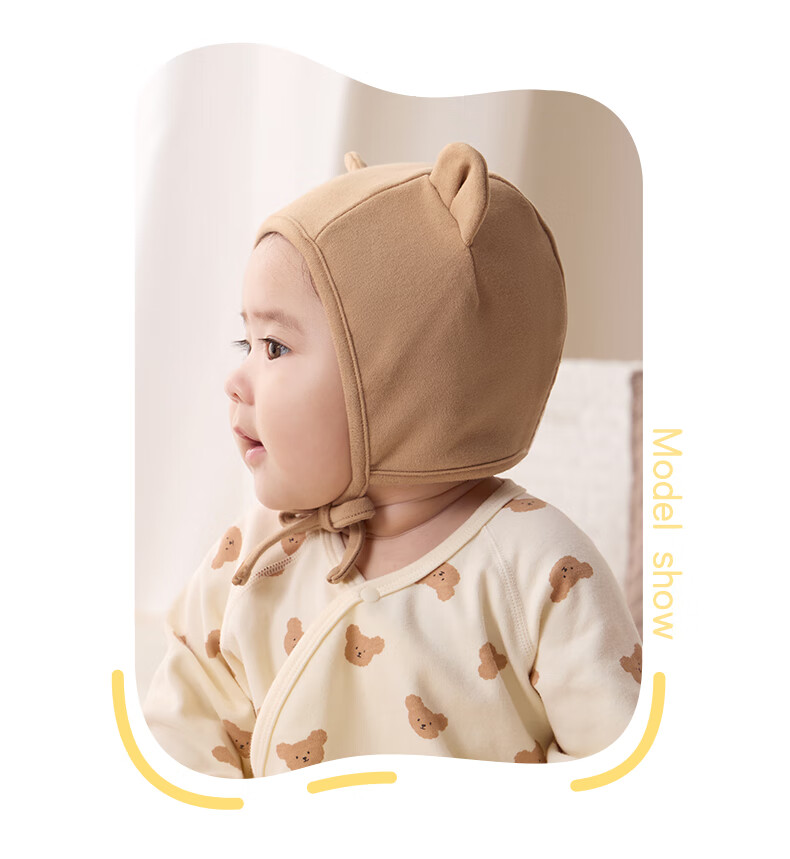 October Crystal Baby Hat Fontanelle Cap Autumn Winter Newborn Infant Cap Unisex 0-3-6 Months 19