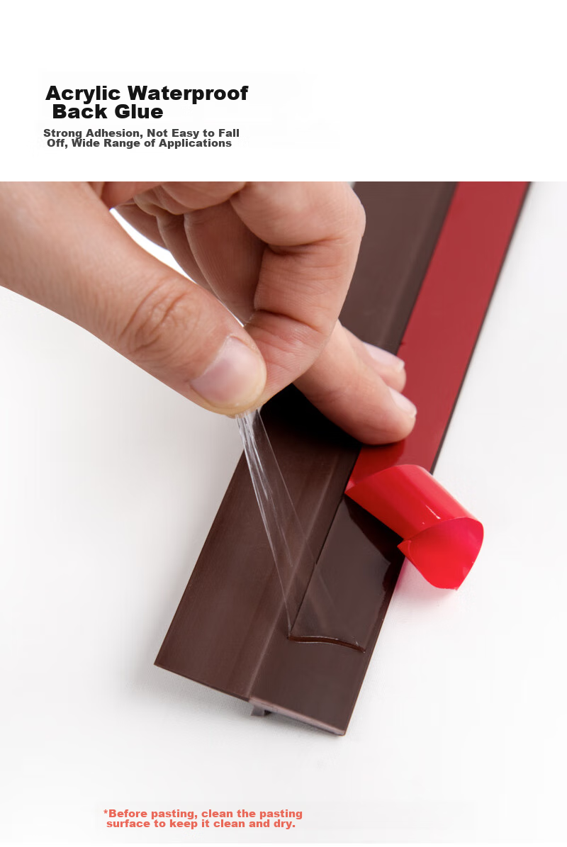 Quatrefoil Door Bottom Seal Strip, Door And Window Gap Windproof Strip, Door Seal Tape, Soft Bottom Brown, 3.6cm Wide * 1 Meter Long 7
