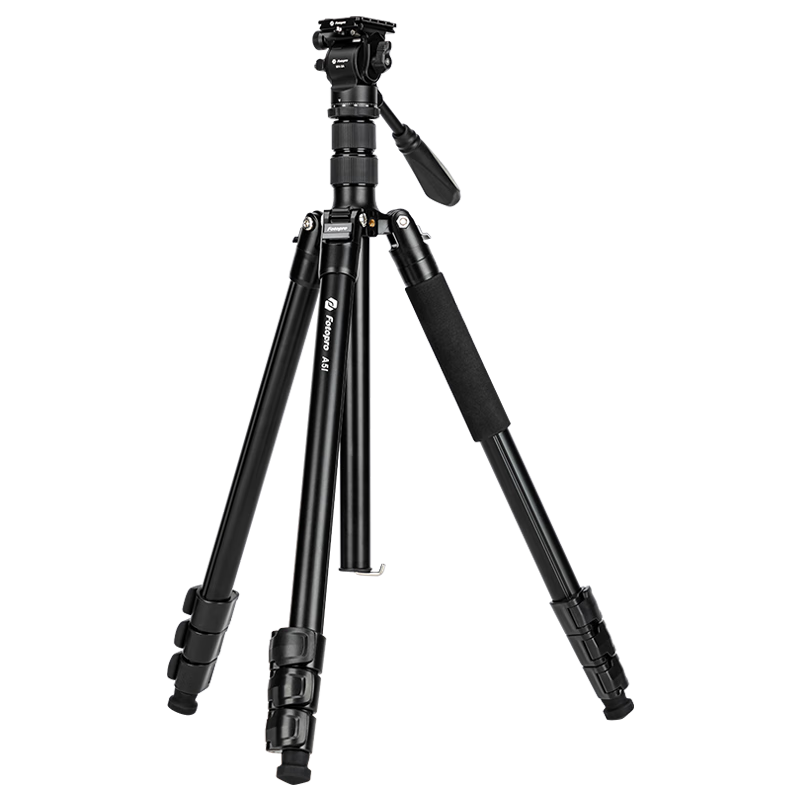 Fotopro A5i+MH-2A+SJ-85 Hydraulic Head Adjustable Monopod Tripod for Mirrorless Digital Camera Video Shooting Feather Gray