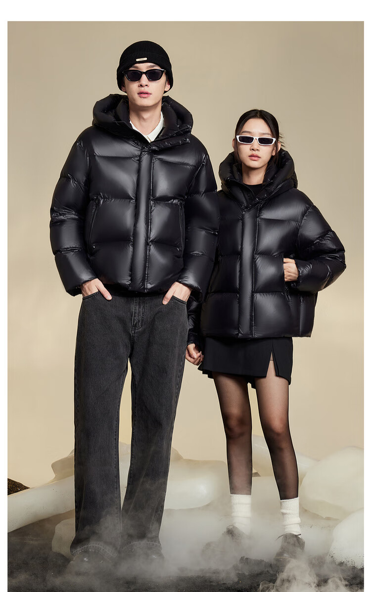 SNOWFLYING New Obsidian Classic 3.0 Unisex Couple Goose Down Jacket Warm Thickened Loose Fit Fashion 7
