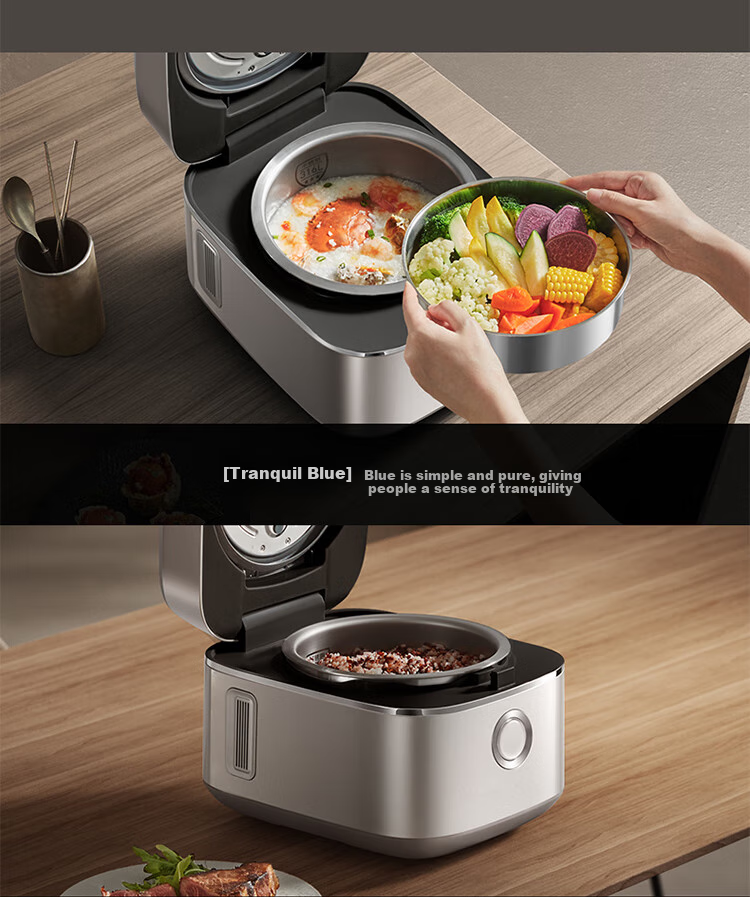 Joyoung Space Series Home Use 2024 Model, 0 Coating 4L Uncoated Rice Cooker, 316L Stainless Steel Inner Pot, Electric Rice Cooker 40N1U 27