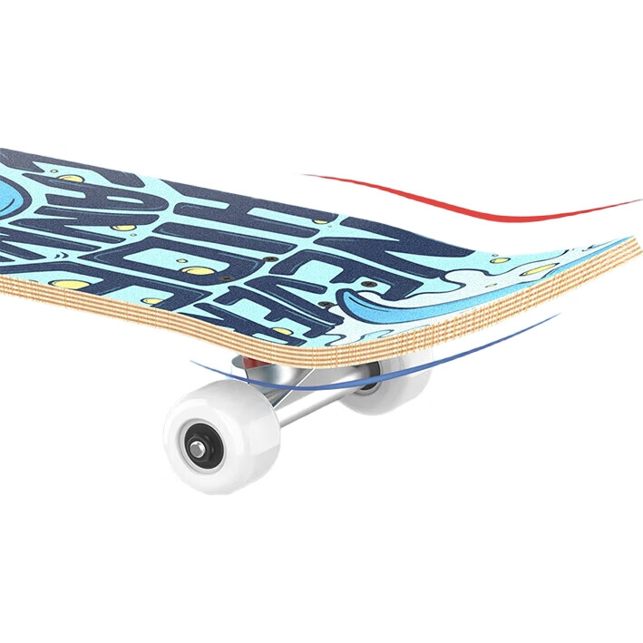 Самокат-скейтборд SWAY Professional Skateboard, двухколесный детский скутер с двойным изгибом, скейтборд для взрослых и молодежи, для начинающих