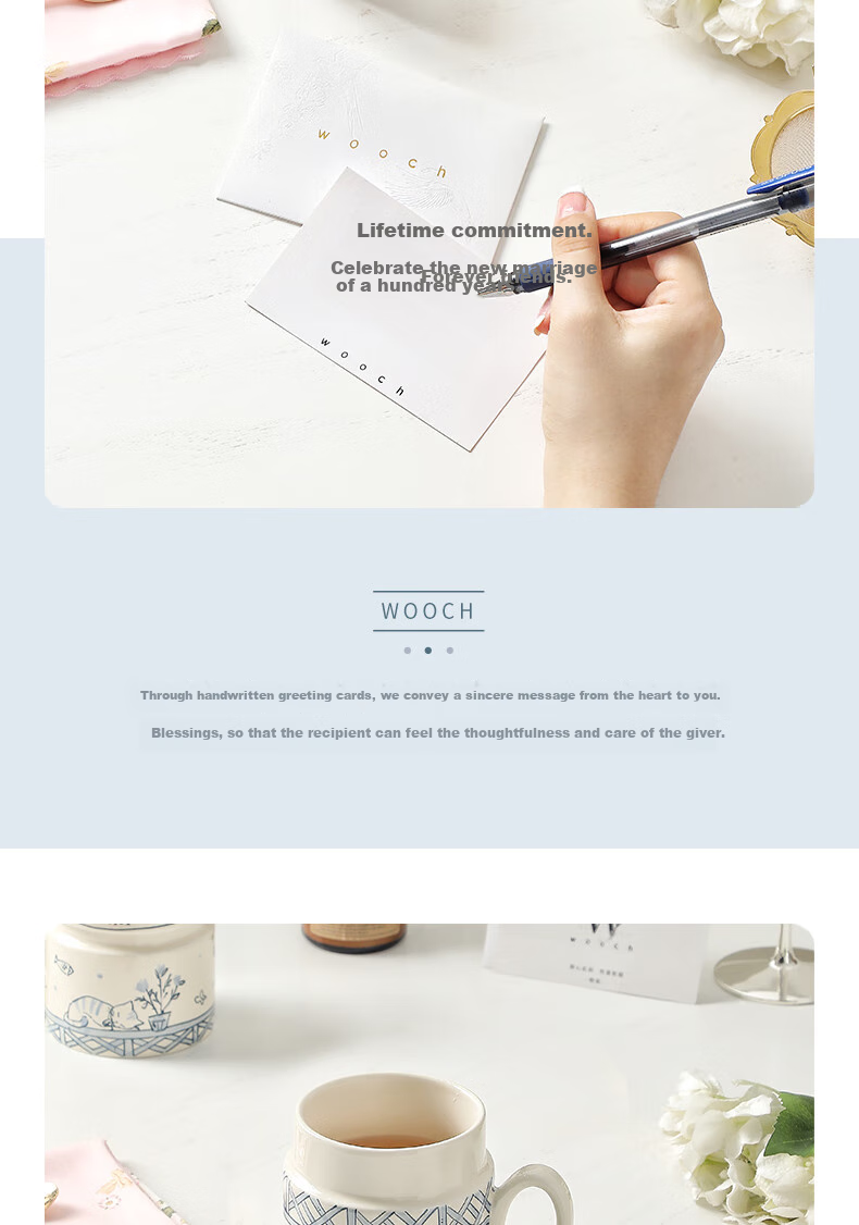 WOOCH [Mid-Autumn Festival Gift] Mug Couple Gift Box Set, Water Cups for Lovers, Friends, Birthday, Wedding, Housewarming 11
