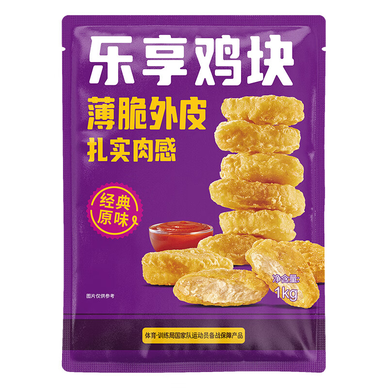 优形 凤祥食品 乐享鸡块 2斤 冷冻 裹粉油炸鸡块 半成品 空气炸锅食材