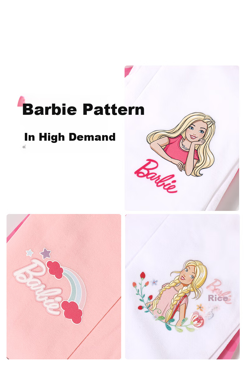 Barbie Girls' Tights, Thin Spring And Autumn Style, Children's Thigh-High Socks, Baby White Stockings, Girls' Leggings, Practice Dance Socks 3