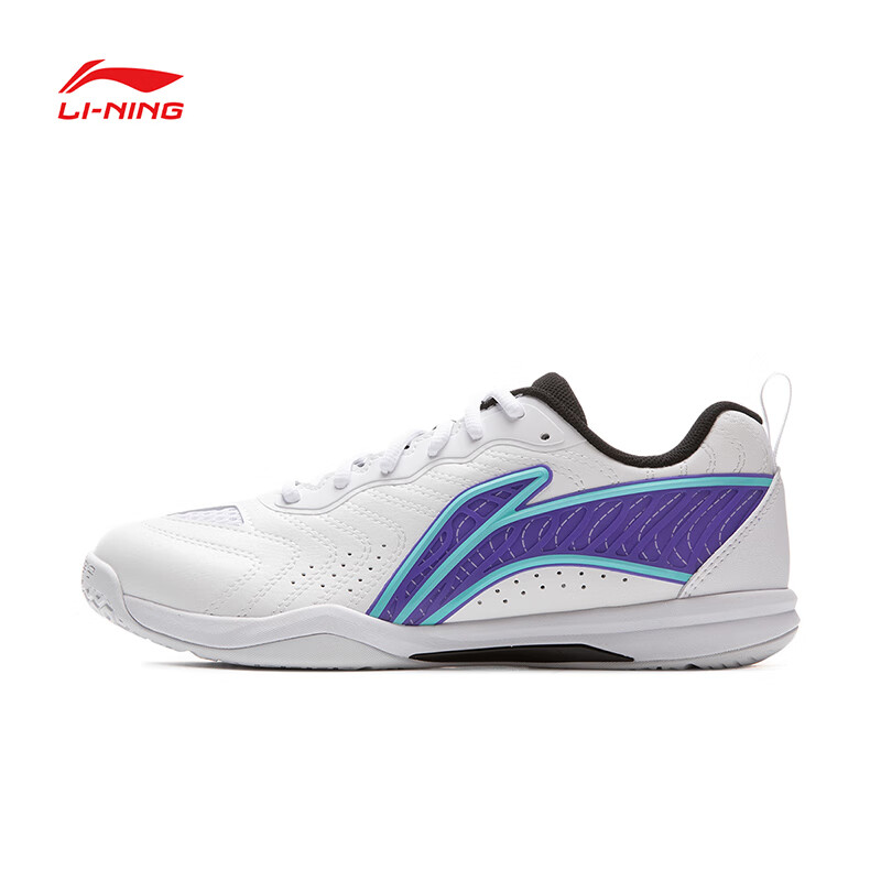 Li-Ning Table Tennis Shoes, Yingyan 3.0, Non-Slip, Wear-Resistant, Breathable, Professional Training Sports Shoes, Unisex, Starry Purple, Size 40