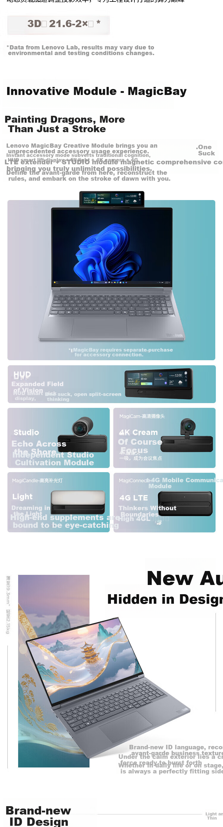 ThinkPad Lenovo Designer Series ThinkBook16p AI Gaming Laptop AMD Ryzen R9-8945HX RTX5060 2.5K 240Hz 16G 1T Subsidies 11