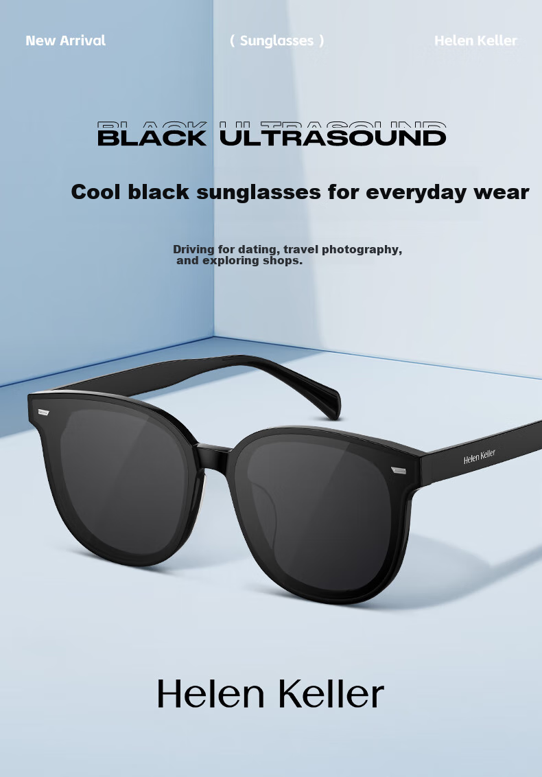 HELEN KELLER Sunglasses for Men And Women, UV Protection, Slimming Effect, Driving And Outdoor Use, Sun Protection Glasses H2605N08 1
