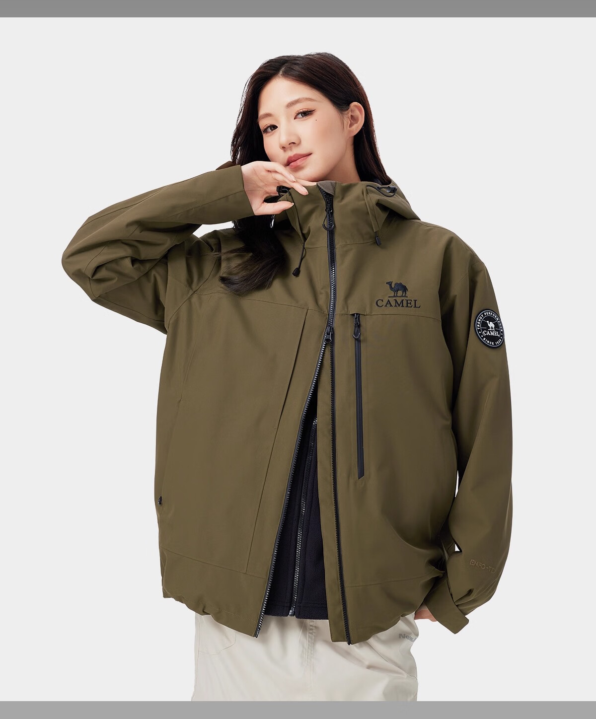 CAMEL [Wang Junkai Edition] Women's King Kai Armor Z Series 3-in-1 Unisex New Outdoor Jacket 32