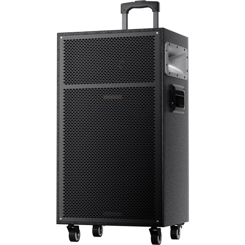 Newmine N551, 15-Inch Square Dance Speaker, Outdoor Portable Bluetooth Speaker with Handle, Bass with Microphone, High-Power Home Use, High-Quality Guitar Instrument Speaker